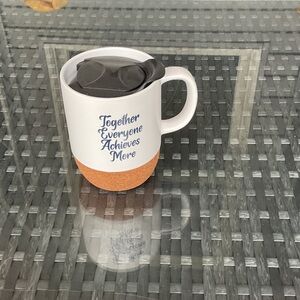 Black and White Mug with Lid